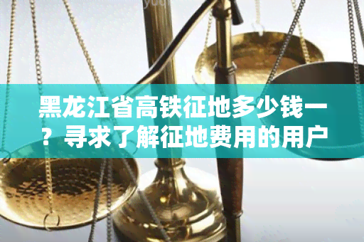 黑龙江省高铁征地多少钱一？寻求了解征地费用的用户需求