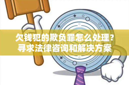 欠钱犯的欺负罪怎么处理？寻求法律咨询和解决方案