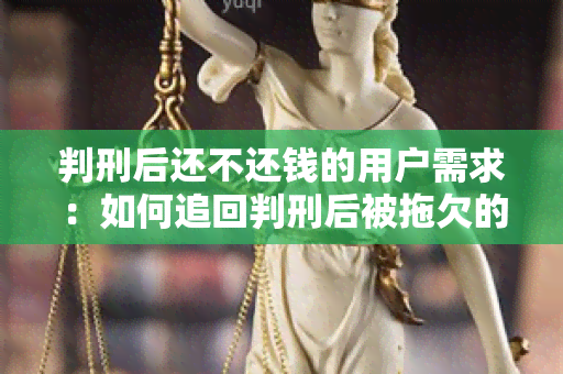 判刑后还不还钱的用户需求：如何追回判刑后被拖欠的债务？