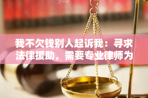 我不欠钱别人起诉我：寻求法律援助，需要专业律师为我的案件辩护