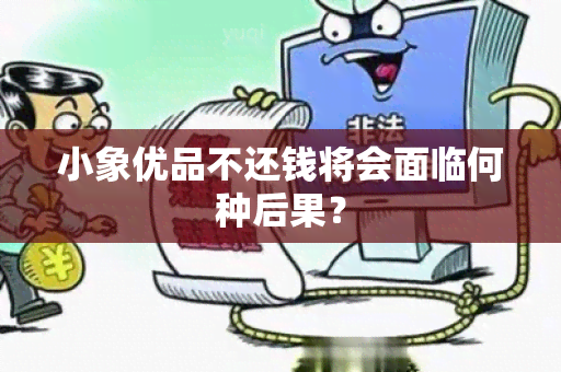 小象优品不还钱将会面临何种后果？