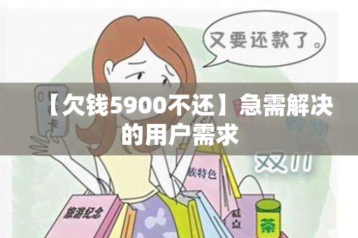 【欠钱5900不还】急需解决的用户需求