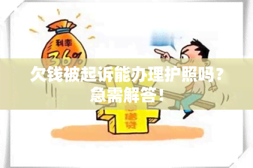 欠钱被起诉能办理护照吗？急需解答！