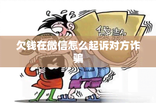 欠钱在微信怎么起诉对方诈