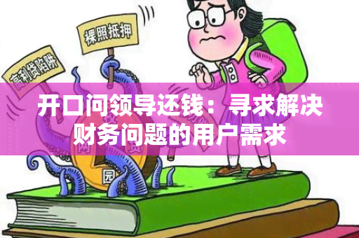 开口问领导还钱：寻求解决财务问题的用户需求