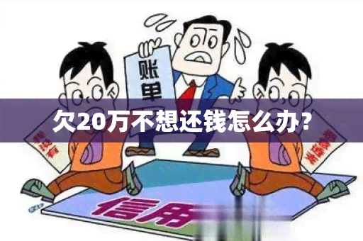 欠20万不想还钱怎么办？