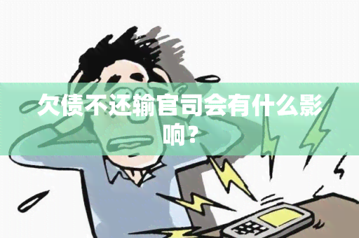 欠债不还输官司会有什么影响？