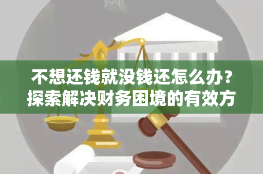 不想还钱就没钱还怎么办？探索解决财务困境的有效方法