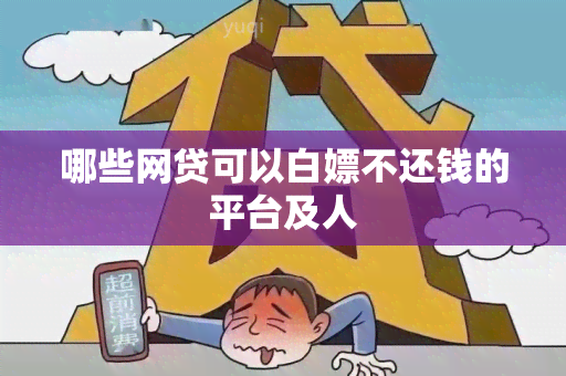 哪些网贷可以白嫖不还钱的平台及人