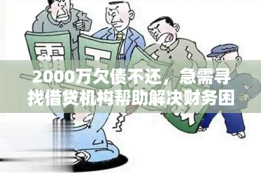 2000万欠债不还，急需寻找借贷机构帮助解决财务困境