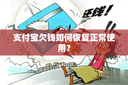 支付宝欠钱如何恢复正常使用？