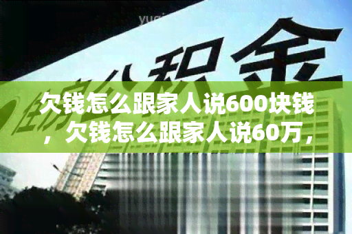 欠钱怎么跟家人说600块钱，欠钱怎么跟家人说60万，欠钱怎么跟家人说