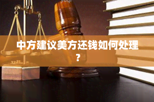 中方建议美方还钱如何处理？