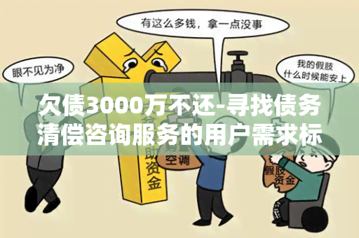 欠债3000万不还-寻找债务清偿咨询服务的用户需求标题