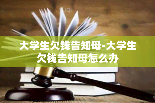 大学生欠钱告知母-大学生欠钱告知母怎么办