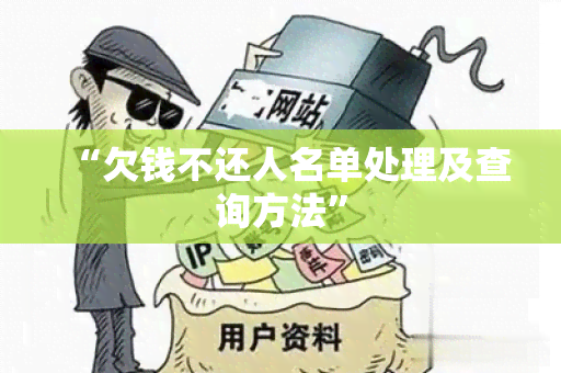 “欠钱不还人名单处理及查询方法”