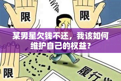 某男星欠钱不还，我该如何维护自己的权益？