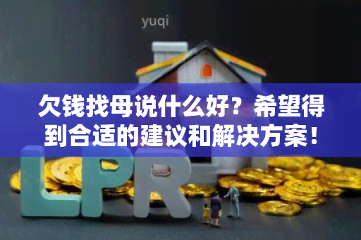 欠钱找母说什么好？希望得到合适的建议和解决方案！