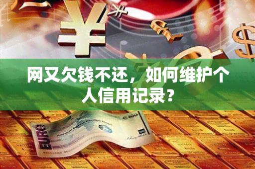 网又欠钱不还，如何维护个人信用记录？