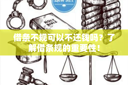 借条不规可以不还钱吗？了解借条规的重要性！