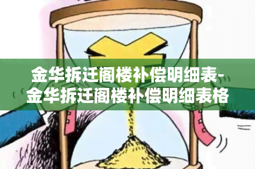 金华拆迁阁楼补偿明细表-金华拆迁阁楼补偿明细表格