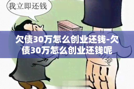 欠债30万怎么创业还钱-欠债30万怎么创业还钱呢