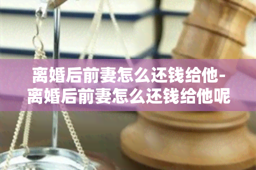 离婚后前妻怎么还钱给他-离婚后前妻怎么还钱给他呢