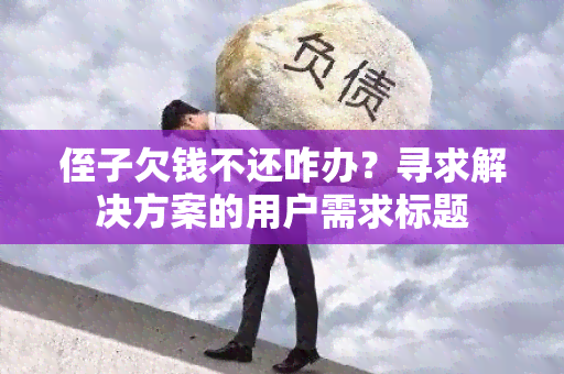 侄子欠钱不还咋办？寻求解决方案的用户需求标题