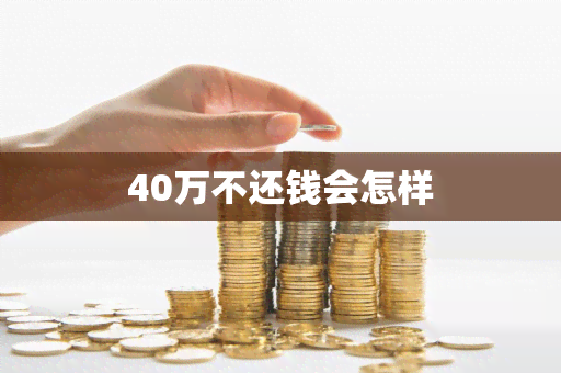 40万不还钱会怎样