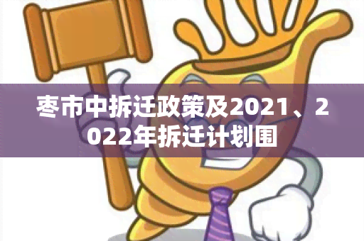 枣市中拆迁政策及2021、2022年拆迁计划围