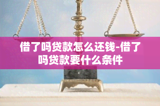 借了吗贷款怎么还钱-借了吗贷款要什么条件