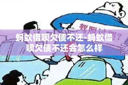 蚂蚁借呗欠债不还-蚂蚁借呗欠债不还会怎么样