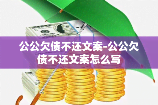 公公欠债不还文案-公公欠债不还文案怎么写