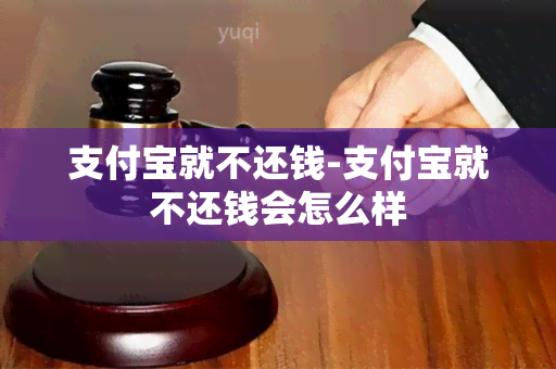 支付宝就不还钱-支付宝就不还钱会怎么样