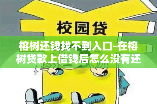 榕树还钱找不到入口-在榕树贷款上借钱后怎么没有还钱通道了