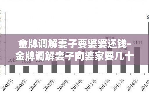 金牌调解妻子要婆婆还钱-金牌调解妻子向婆家要几十万