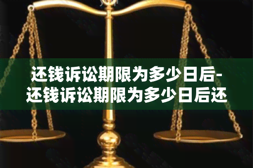 还钱诉讼期限为多少日后-还钱诉讼期限为多少日后还款