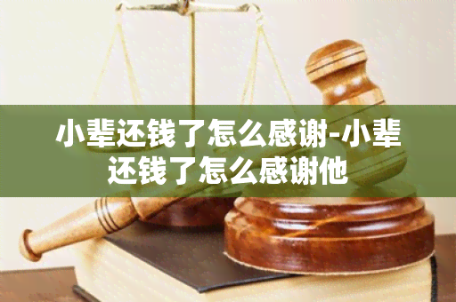 小辈还钱了怎么感谢-小辈还钱了怎么感谢他