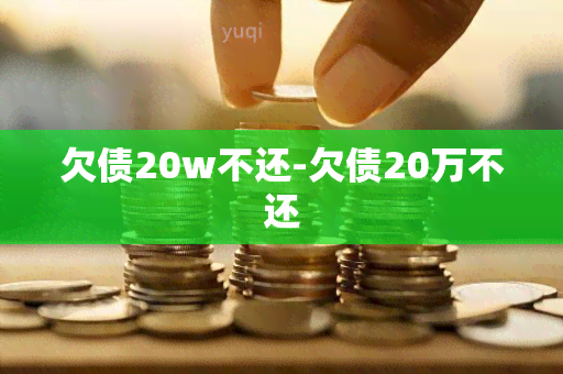 欠债20w不还-欠债20万不还