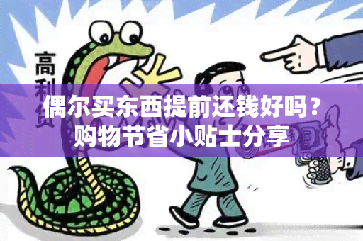 偶尔买东西提前还钱好吗？购物节省小贴士分享