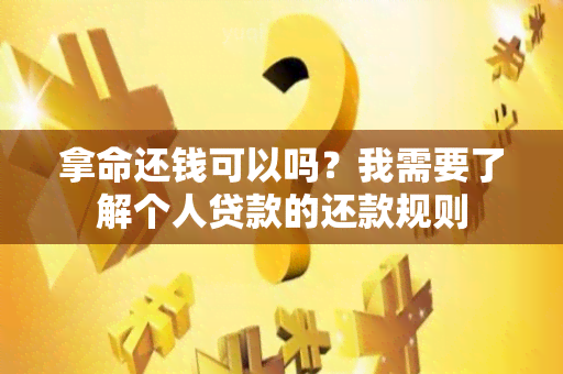 拿命还钱可以吗？我需要了解个人贷款的还款规则