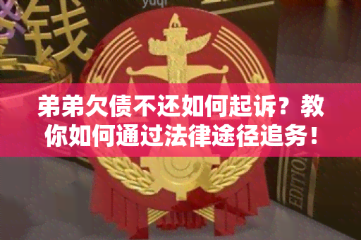 弟弟欠债不还如何起诉？教你如何通过法律途径追务！