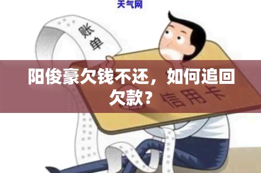 阳俊豪欠钱不还，如何追回欠款？