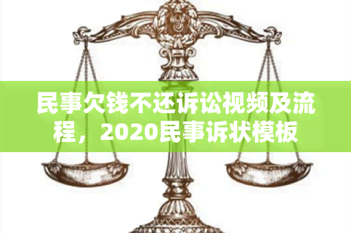 民事欠钱不还诉讼视频及流程，2020民事诉状模板