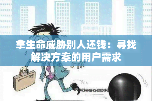 拿生命别人还钱：寻找解决方案的用户需求