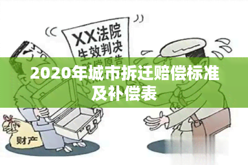 2020年城市拆迁赔偿标准及补偿表