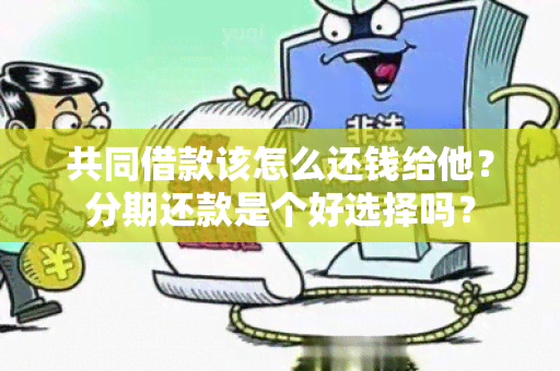 共同借款该怎么还钱给他？分期还款是个好选择吗？