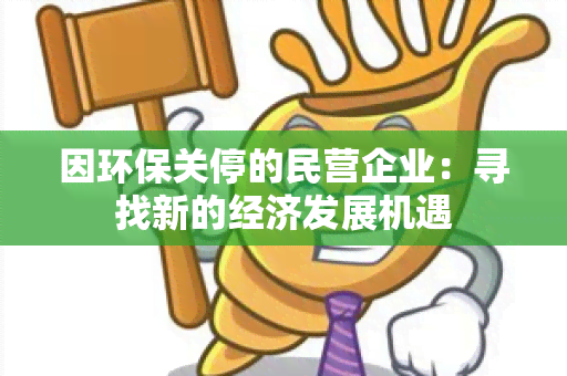 因环保关停的民营企业：寻找新的经济发展机遇