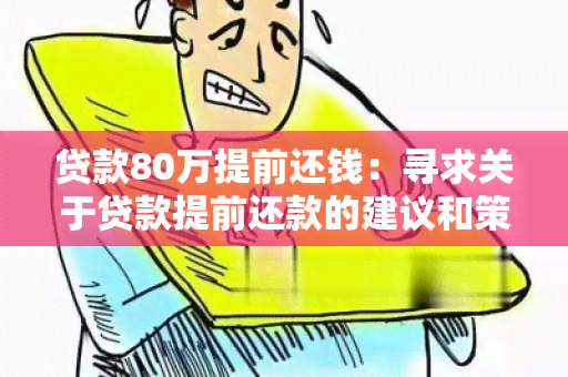 贷款80万提前还钱：寻求关于贷款提前还款的建议和策略