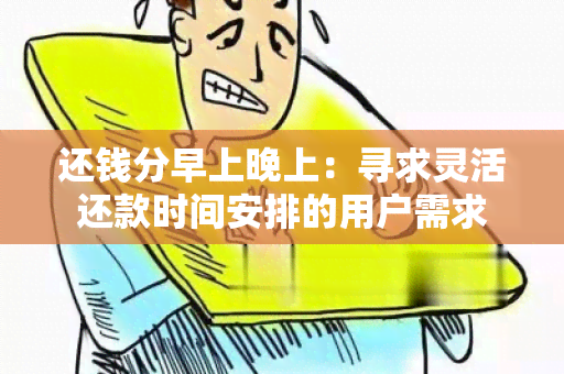 还钱分早上晚上：寻求灵活还款时间安排的用户需求